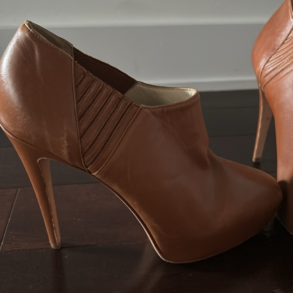 Brian Atwood Camel Platform Booties (Size 39) - Picture 7 of 7